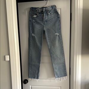 Classic Blue Distressed Women's Jeans